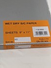 Sanding Sheet  600 Grit  Silicon Carbide Qty 50 02-0600