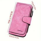 Womens Multifunction Genuine Leather Clutch Zip Wallet Credit Card Holder Purse