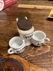 Vintage Japan Porcelain Novelty Toilet Bowl Thunder Pot Match Holder Ashtray