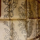 Primitive Vintage Hooked Rug Pattern On Burlap    augustine    24 X 36 Rare