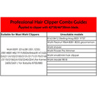 8 Pcs Professional Hair Clipper Combs Guides  Wahl Replacement Guards Set  3171-