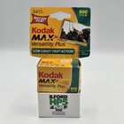 Lot Of 2 Vintage 35mm Film Kodak Max 800 24 Exp Color And Ilford Hp5 Plus 400