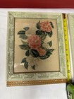 Pair Of 1960s Vintage Lila Moore Keen Framed Camellia Floral Art Prints
