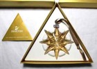 Swarovski Crystal Annual Gold Snowflake Christmas Ornament 2009 New In Box