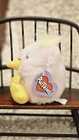 Vintage 1998 Swibco Puffkins Chirp Plush Limited Edition Pink Chick Yellow Bird