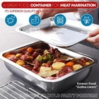 Stainless Steel Steam Table Pan With Rack   Lid  tray   2 96quarts  Catering    