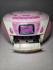 Pink white Hello Kitty Sanrio 2008 Kt2028a Stereo Am fm cd Cassette Vtg W cord