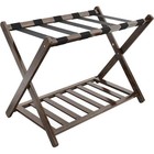 Folding Luggage Rack Suitcase Stand Bamboo Storage Shelf Bedroom Hotel Use