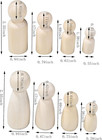 56 Pcs Unfinished Natural Wooden Peg Dolls little Wooden Peg People For Painted