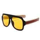 Aviator Sunglasses Yellow Lens Driving Glasses Retro Fashion Men Beach Syle New