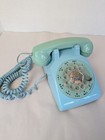 Excellent Vintage Western Electric Aqua Blue Classic Rotary Dial Desk Phone Wks 