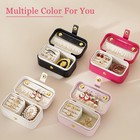 Rolin Roly Jewellery Box Organizer Mini Travel Jewelry Storage Case Black