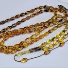       natural Baltic Amber Islamic Prayer 99 Beads Misbaha Tasbih Rosary 39g    