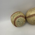 Lot Of 3 Used American League Official Mlb Baseballs Joe Joseph Cronin