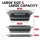 Bbq Prep Tub 3-in-1 Large 16l Collapsible Cutting Board With Locking Lid For