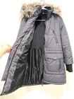 Free Country Women   s Parka Gray Jacket Faux Fur Hoodie Zip Up Coat Size Large