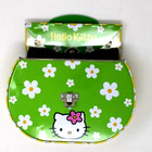 Vintage Hello Kitty Tin Purse Sanrio 2003 Yellow Green White Flowers