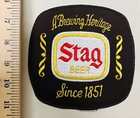 Vintage Embroidered    a Brewing Heritage Since 1851   stag Beer Patch    6 X 6   
