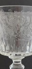 Cut Glass And Etched Wine Parme Baccarat Signed