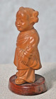 1980 Mexico Folk Art Hand-carved Wood Figure