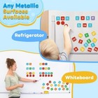 Phonics Magnetic Letter Tiles spelling Reading Games Manipulative Multi Color 
