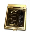 Gold Tone Metal Mini Gr Flip Address Book Unused Vintage  