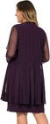 R m Richards Plum Beaded Neck Mother Of The Bride Dress Size 16 Nwt