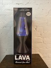 16 3 Inch Classic Lava Lamp Blue Wax  Clear Liquid  Black Base