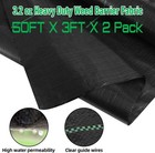 Laveve 3ft X 100ft Weed Barrier Landscape Fabric  3 2oz 3  100ft  Black