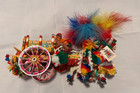 Vintage Sicilian Cart Factory Mini Siciliano Folk Art Horse   Cart Made Italy