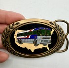 Greyhound Bus Driver Belt Buckle Usa Employee 1980s Vintage