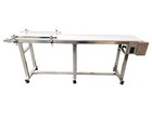110v 82 7  7 8  Food Grade White Pu Belt Conveyor Stainless Steel Body 120w