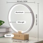 Led Bedside Lamps warm Nightstand Light Round For Reading dimmable Desk Lamp