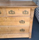 Antique Solid Wood Chest Of Drawers     Gdc     Gorgeous Ornate Hardware     Stylish