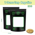 1 Ounce Bags - Pack Lock   Seal Storage   Curing Terp Bag  58 -62  Rh 2-way H   