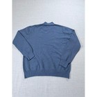 Unbranded Denim Blue Mock Neck Knit Pullover Sweater Womens Medium Ribbed Trim