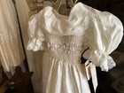 834    vintage Polly Flanders Sz 5 Girl   s Dress Big Bow Puff Lace Collar Orig Tag