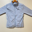 Nike Tennis Rafael Nadal Jacket Custom Athlete Pe Men   s Size Medium Sky Blue New