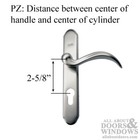 Pella Storm Door Handleset Single Key Thumbturn 305014 For Use With 2-bolt Lock