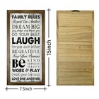 Family Rules Home Signs  Rustic Wood Housewarming Gift