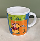 Disney Winnie The Pooh Piglet Ceramic Mug Happy Being Me Vintage Coffee Cup 12oz