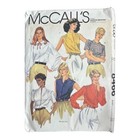Mccall s 8466 Misses  Blouse Pattern Size 12 Bust 34 Vintage 1980s Uncut Womens