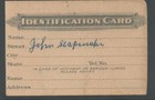 Railroad Employee Identification Card - Signed On The Back - 1930 s   