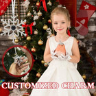 Personalized Snowflake Photo Ornament Custom Picture Pendant Ribbon Christmas Gi