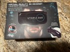 Utopia 360 Virtual Reality 3d Headset With Bluetooth Controller     New