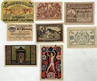 Vintage Lot Of 8 Various Different Countries Currencies