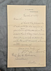 1889 Us Senate Letter Signed William M Evarts New York To General John Robinson