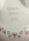 Vintage 1989 Precious Moments Heaven Bless You Shoe Bank For Baby Girl