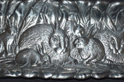 Vintage Arthur Court Tray Bunny Rabbits Aluminum Alloy  1986 Unused