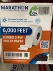 Marathon Jumbo Roll 2-ply Toilet Tissue Paper 6 Rolls case